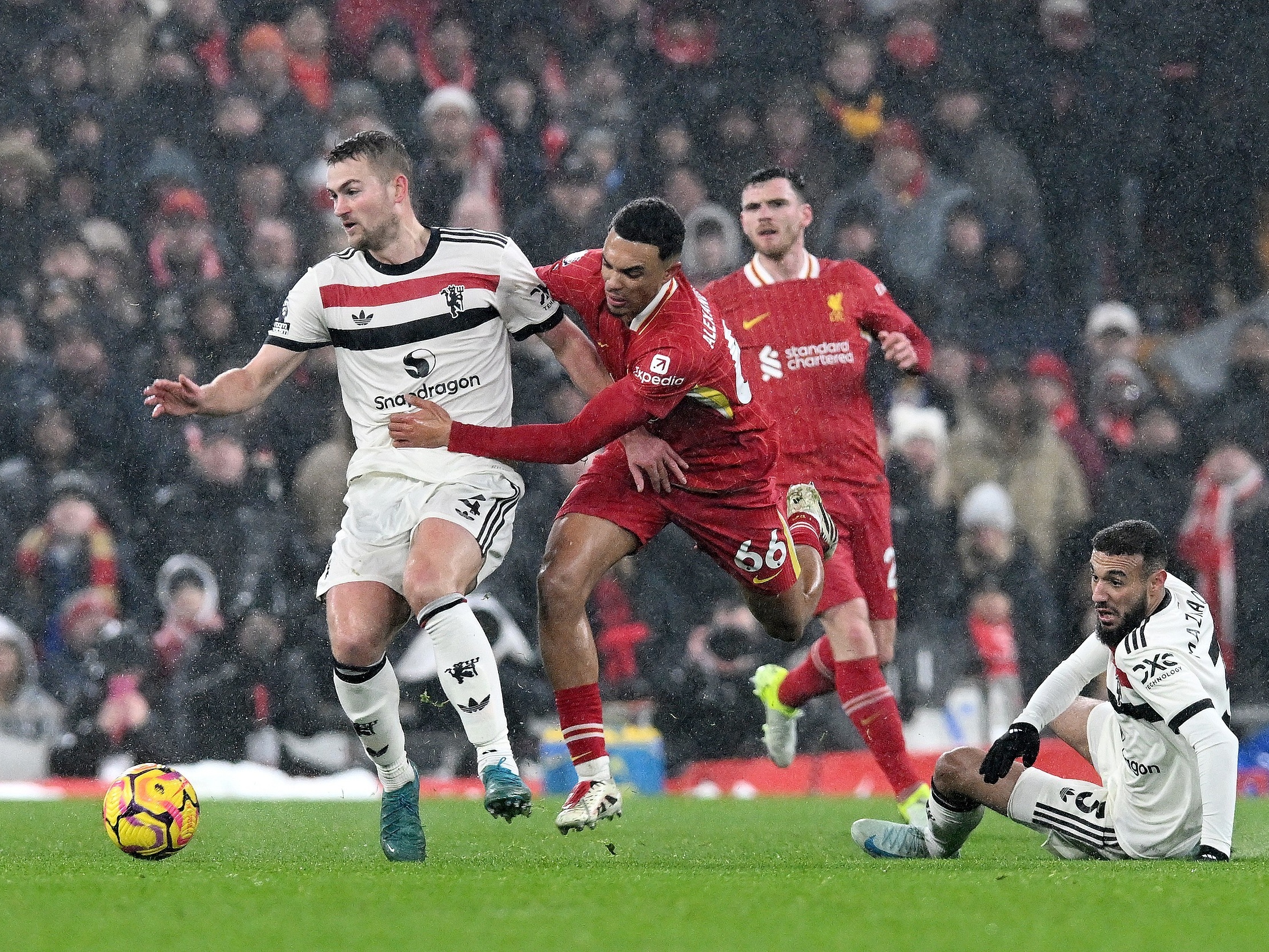 关于曼联进攻端火力强劲，欲破河床防线的信息